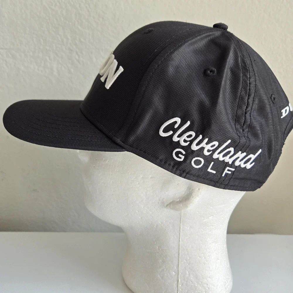 Srixon Cleveland Golf Dunlop Original Tour‎ Snapback Black Golf Hat Cap EUC
